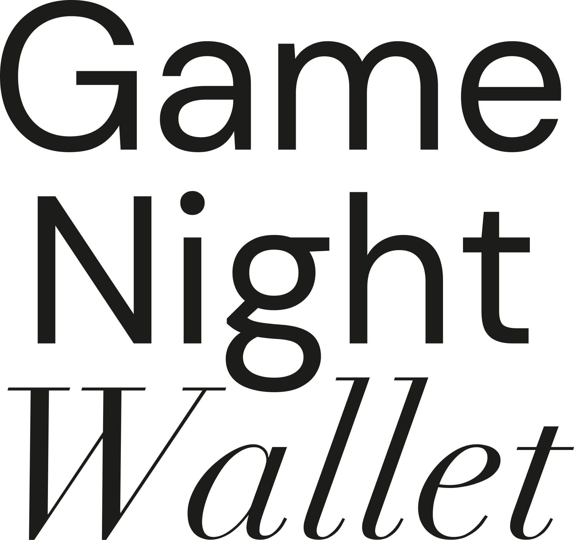 Game Night Wallet